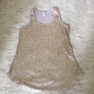 Gold Party Tank Top